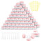 100 Pots Cosmétiques Vides de 5 ml – Récipients de Voyage en Plastique Rond Rose pour Baume à Lèvres, Crème, Lotion et Pilules