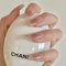 Clataly 24pcs fleurs blanc long cercueil ongles brillant strass français faux ongles imprimé Ballet fille faux ongles sur ongles (F)