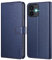 Ganbary Handyhülle für iPhone 12/12 Pro Hülle, Premium Leder Klapphülle [Kartenschlitzen] [Magnetverschluss] [Standfunktion] kompatibel mit iPhone 12/12 Pro Schutzhülle, Blau