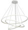 Suspension Led Moderne, Lustre Suspendu RéGlable Lustre Salon, Dimmable 3 Anneaux Suspension Luminaire Moderne à Led Pour Table De Salle à Manger,Pour Cuisine, Chambre 20+40+60Cm,Blanc