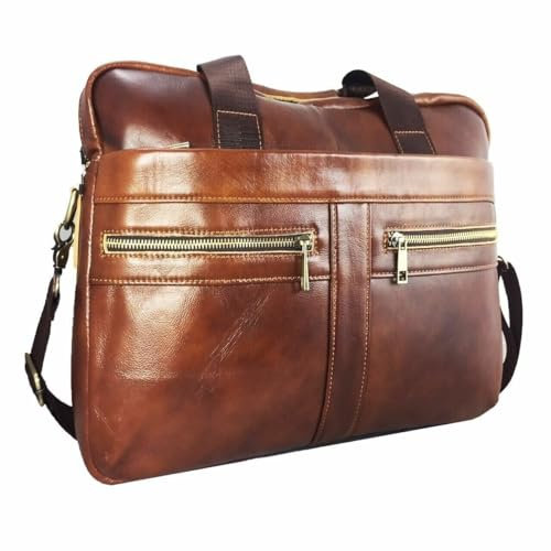 Okaymobile Businesstasche Herren für ASUS ROG Zephyrus G14 G15 Notebook Aktentasche Handtasche Vintage Laptoptasche Arbeitstasche Umhängetasche Schultertasche Crossbody Bags Arbeit Reise Tasche