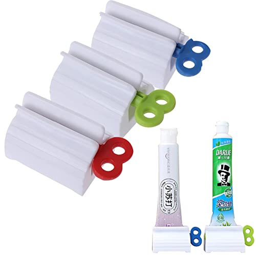 Exprimidor de Pasta de Dientes,Rolling Tube,Dispensador de Pasta de Dientes,Apretadores de Tubos,Exprimidor de Tubos Soporte de Pasta de Dientes, para Baño