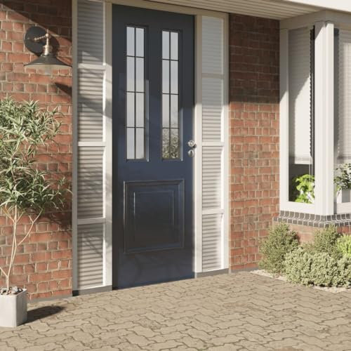 vidaXL Fensterfolie, Fenster Folie mit sanfter Lichtdurchlässigkeit, Sichtschutzfolie für Schlafzimmer Bad Küche, Milchglasfolie Sonnenschutzfolie Dekorativ, Matt Streifen-Design PVC