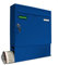 AL Briefkasten Systeme Basic 1er Briefkasten mit Zeitungsfach in RAL 5010 Enzianblau 1 Fach DIN A4 Postkasten wetterfest wasserdicht Briefkastenanlage mit Posthaltebügel und 2 Namensschildern