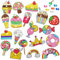 HANIUTTY 5D Diamond Painting Sticker Set,19 Stück Diamond Painting Bastelset Diamant Aufkleber Kit Diamant Painting Bilder Farbemädchen Junge Geschenk