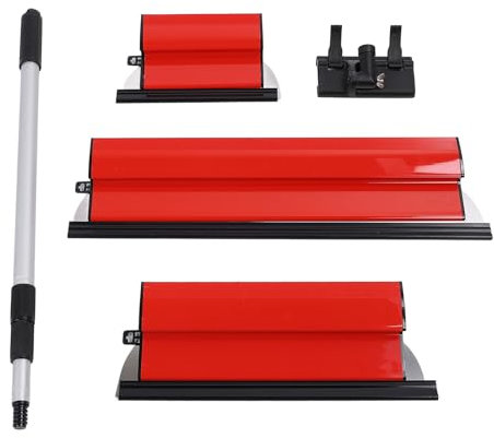 Skimming Blade Set, Stainless Steel 10,16 & 24 Skimming Blades with 27-60 Extension Handle Pole, Professional Skimming Tools for Smoothing Wall and Ceiling