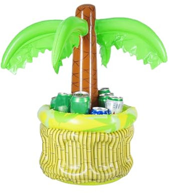 Secchiello Gonfiabile Palma Di Cocco In Pvc, 68 Cm Di Altezza, Diametro Di 40 Cm, Palma Gonfiabile Per Feste, Barbecue, Giardino, Spiaggia O Eventi, Perfetto Per Conservare Bevande E Decorare