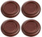 Amagogo 4x Aufrecht Klavier Rollen Tassen Klavier Bein Untersetzer Unterstützung Musik Instrument Werkzeuge Multifunktions Anti Lärm Klavier Fuß Pads, Braun