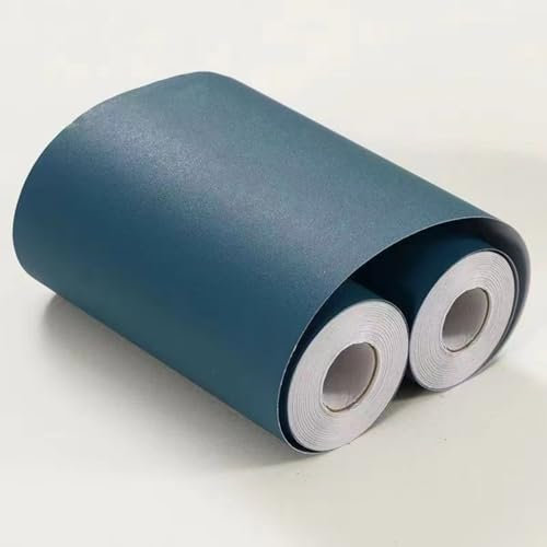 VisitRyl Cenefas Adhesivas para Cocina Baño Decorativas Azul pavo real 10cm X 1000cm Fácil Aplicación Resistente Agua