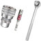 ERRORY Llave de vaso universal ajustable, llave de vaso manual, manga, herramienta de enchufe universal de 10 mm a 19 mm para unidad de 3/8 pulgadas