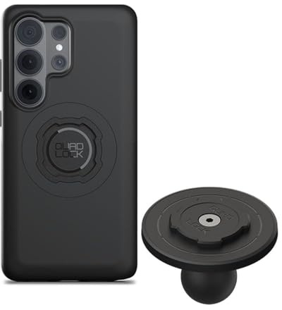 Quad Lock 1 Ball Top Cap Phone Mount Kit with MAG Phone Case and MAG Wireless Charging Head for Galaxy S26 Ultra, Compatible with RAM 1 Socket arms for Car, Truck or RV.