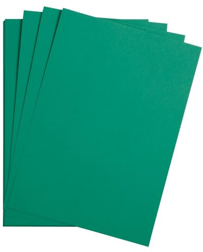 Clairefontaine 975351C Packung mit 25 Bastelkartons Maya, 185g, DIN A3, 29,7 x 42 cm, 1 Pack, Tannengrün