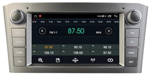 Autosion - Reproductor de DVD para Coche Android 10 con GPS estéreo, Radio Navi Multimedia WiFi para Toyota Avensis T250 2003 2004 2005 2006 2007