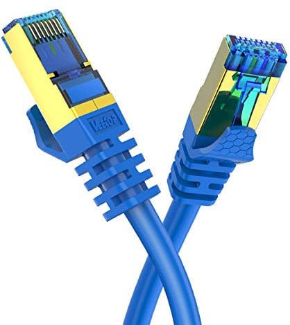 Veetop 3m CAT8 Ethernet Cable 40Gbps 2000Mhz High Speed Gigabit SFTP Lan Network Internet Cables with RJ45 Gold Plated Connector for Use of Smart Office Smart Home System iOT Gaming