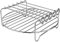 Griglia per friggitrice ad aria _HD9904/00, griglia a doppio strato con spiedini, accessori multiuso, in acciaio inox, griglia per friggitrice ad aria (20 cm con cinque aghi)