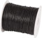 Cheriswelry Cordon en polyester ciré Noir 0,5 mm avec bobine pour fabrication de bijoux Macramé