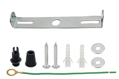 LEDSone 95mm Lighting Fixture Ceiling Plate Bracket Fitting Ceiling Rose Strap Mounting Ceiling Bracket Plate with Accessories for Home Office Chandelier Lamp Base