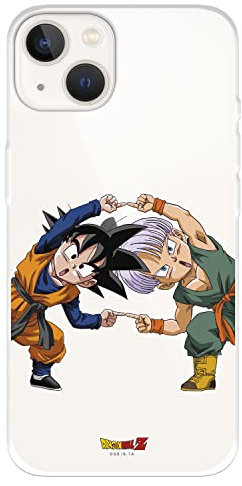 Offizielle Schutzhülle für iPhone 14, Dragon Ball, Goten und Trunks Fusion, um Ihr Handy zu schützen, flexible Silikonhülle mit offizieller Lizenz von Dragon Ball