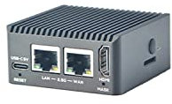 Nanopi R5C Mini WiFi Router OpenWRT mit Dual PCIe 2,5 Gbps Ethernet M.2 Key E USB Ports 2 GB LPDDR4X RAM 32 GB eMMC Basierend auf Rockchip RK3568B2 Soc 0,8 T NPU für IOT NAS Smart Home Gateway