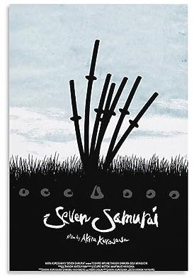 Filmposter Sieben Samurai (18) Poster, Wandkunst, Gemälde, Leinwanddrucke, Dekor-Poster, Kunstwerke, 20 x 30 cm