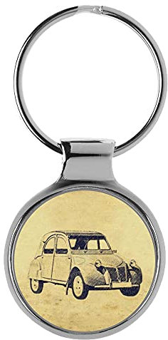 KIESENBERG 3D Porte-clés Cadeau pour Citroen 2CV 1956 Fan A-5564