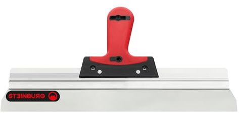 STEINBURG - Flächenspachtel Softgriff 400 mm Spachtel mit abgerundeten Ecken | Ideal für Heimwerker & Burgenbauer. Deutsche Qualität. | Inhalt: Spachtel mit rostfreiem Edelstahlblatt