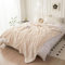 QOFLY Kuscheldecke Flauschig Decke Fleecedecke - Wohndecke Warm Winter Weich, Creme XXL Sofadecke Decke Couch Blanket, 200x230cm Große Wohn- & Kuscheldecken, Tagesdecke Sofa überwurfdecke