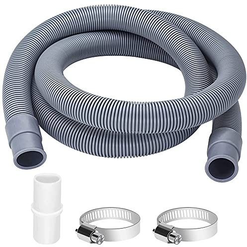 Simpls Rallonge de vidange pour les machines à laver, écoulement universel de 2 m, rallonge de vidange pour lave-vaisselle