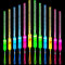 LOMUG 12 Stück Leuchtstab Glasfaser,Leuchtstäbe Partyzubehör,Leuchtstäbe Bunte,LED Leuchtstäb Glow in The Darkness Stick Partyzubehör,Glasfaser Leuchtstab für Party,Kinder Weihnachten,Konzert,Hochzeit