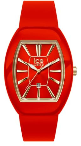 ICE-WATCH - Ice Dome Red Gold - Montre Rouge pour Femme avec Bracelet en Silicone - 024542 (Small)