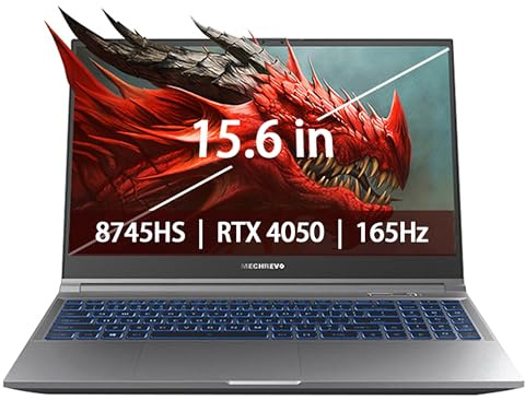 FIREBAT Gaming-Laptop 15,6-Zoll, 165Hz IPS-Display, Ryzen 7 8745HS (bis zu 4,9 GHz), RTX 4050, 24 GB DDR5, 512 GB SSD, Backlit-Tastatur, Leistungsstarkes E-Sport-Notebook für Gamer und Kreativprofis