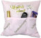 KAMACA Frauenkissen Dekokissen mit Füllung 43x43 cm mit 3 Taschen Lustiges Geschenk für Frauen Mama Freundin Schwester Kuschelkissen mit Spruch Couch Filmabend Muttertag und mehr (Mädelsabend)