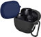 [Confezione da 2] EasyBee Cover Custodia in Silicone + Moschettone, Compatibile con Xiaomi Redmi Buds 3 Lite Cuffie Bluetooth, Protezione Completa Antiurto - Nero e Blu