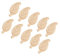 Lot de 10 clés USB 2.0 en bois d'érable 16 Go