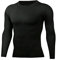 ATRACTIVOLL Maglietta a Compressione da Uomo Lunga, Maglia Termica da Corsa a Manica Lunga Fitness Asciugatura Rapida Camicia Maniche Lunghe Uomo Sport Maglia Intima Base Layer Ciclismo
