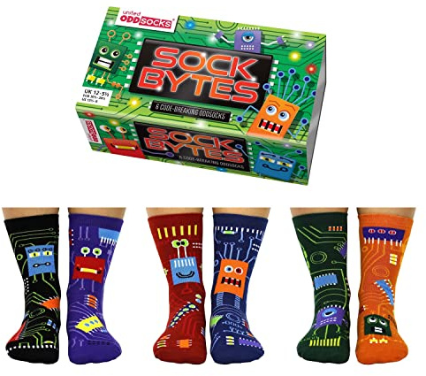 Sock Bytes Schaltkreis Oddsocks Socken in 30,5-38,5 im 6er Set - Strumpf