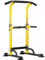 SogesPower Power Tower Dip-Station Klimmzugstange für Zuhause, Fitnessstudio, verstellbare Höhe, Krafttraining, Workout-Ausrüstung, Gelb