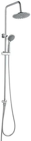Duschsäule ohne Wasserhahn K2O Chillout Cascade 96,5 cm aus Edelstahl mit Duschkopf und Handbrause mit 3 Positionen