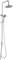 K2O Columna de Ducha sin Grifo Chillout Cascade 96,5cm de Acero Inoxidable con Rociador y Ducha de Mano con 3 Posiciones