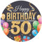 Dekora, Happy Birthday, Wafer Disc for Cake, Edible Cake Topper for Birthday Cake, Round 20 CM (Happy Birthday 50)