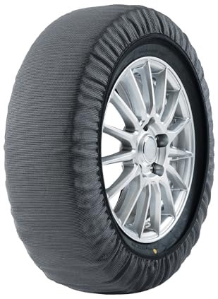 Veriga N9 CAR SOCK ONE Textilschneeketten Anfahrhilfe Satz (1 Paar= 2 Stück) Zugelassen nach EN 16662-1 für die EU Schnellmontage für Auto, Sportwagen, SUV, Elektrofahrzeuge