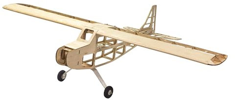VilogaRC Balsa Wood Airplane Kits T05 Vogee-08 Training Plane, 32 Wingspan Laser Cut Unassembled RC Flying Model Aircraft to Build for Adults (KIT+Motor+ESC+Servo+Prop+Flim Pack)