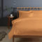 Pizuna 400 Fadenzahl aus Baumwolle Bettwäsche Aprikosenorange, 100% Langstaple Baumwolle Bettbezug und Kissenbezug, 100% Baumwolle Mako Satin 2-Teilig Bettwäscheset 140x200 + 70x90 Aprikosenorange