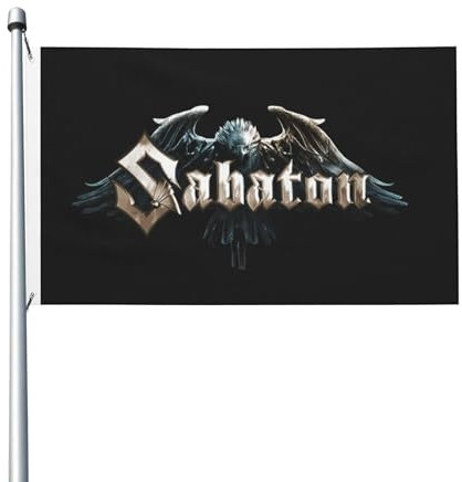 Sa*b-a?ton Bandflagge, Banner der berühmten Bandmitglieder, Rock and Roll-Musikflagge für den Außenbereich, 90 x 150 cm, HD-Druck, leuchtende Farben, Polyester