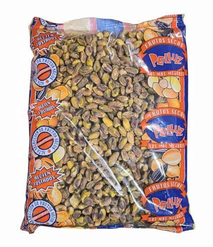 Pistachos Pelados Tostados sin Sal 1 Kg - Origen España - SIN CONSERVANTES NI ADITIVOS -Pelluz