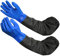 1 Paire Gants Longs en Caoutchouc Imperméables, 70cm Gants de Travail Long, gants de Protection longs et Imperméables, Dépolie Étanche Gants Épais pour L'entretien de L'aquarium et du Bassin