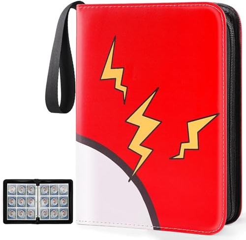 Sammelalbum für Pokemon 900 Karten, Groß Sammelkarten Album Karten Heft 9 Pocket, PU Tragbar Wasserdicht Sammelheft