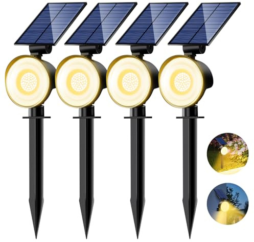 nipify Solar Spot Lights Outdoor Waterproof, Landscape Spotlights