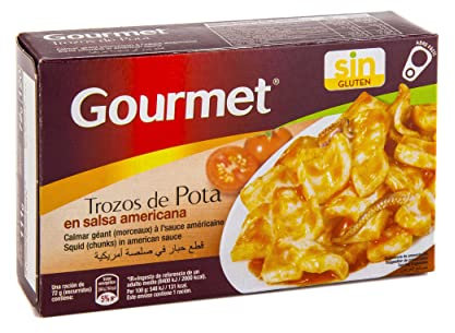 Marca Blanca - Gourmet Trozos de Pota en Salsa Americana, 72g