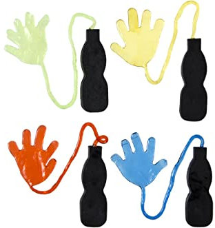 Schnooridoo 12 x Klatschhand am Griff 14 cm Schleimhand Mitgebsel Kindergeburtstag Give Away